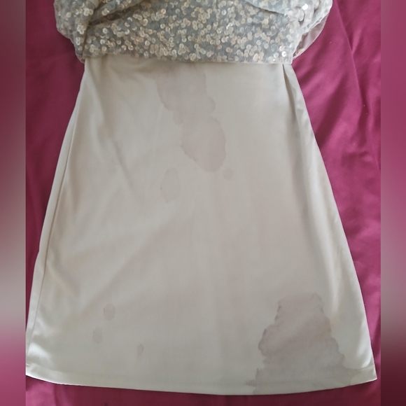 Arden B Gold Sequined Mini Dress - Picture 5 of 6